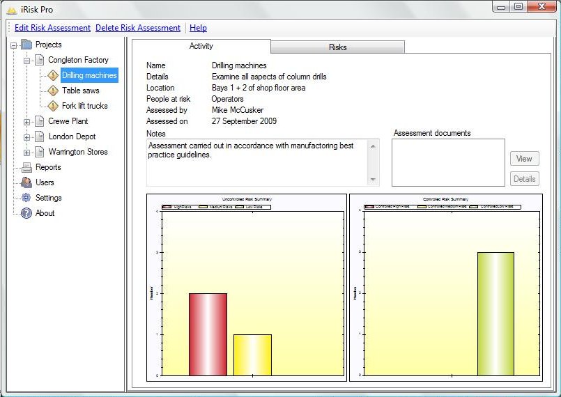 iRisk Pro is a professional software application that can be used to 
